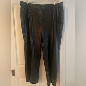 Woman’s Halogen Black Faux Leather Pants